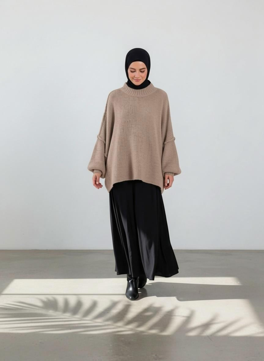Strickpullover Raha - Mocca