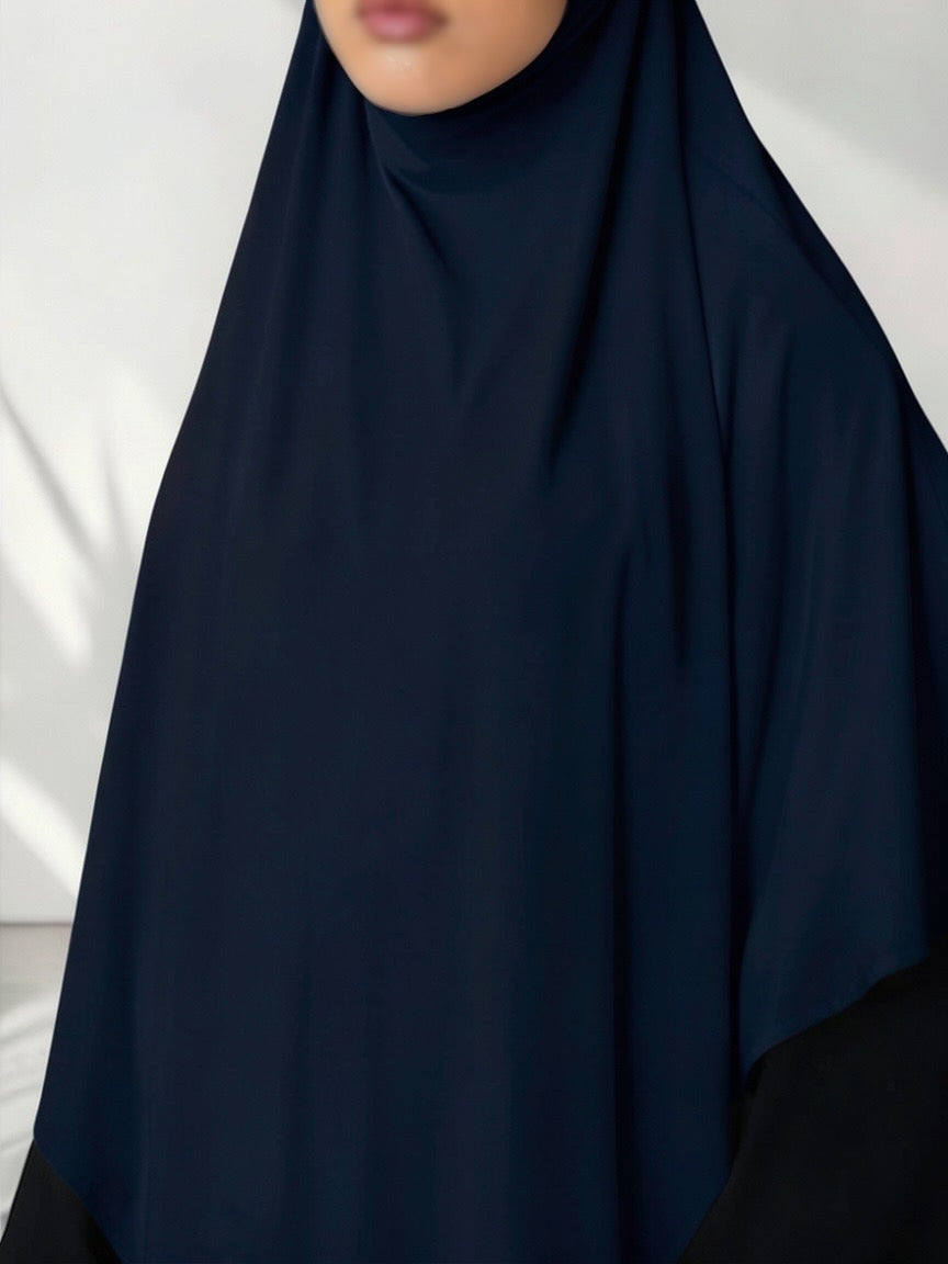 🌿Bamboo Khimar Midi - Navy
