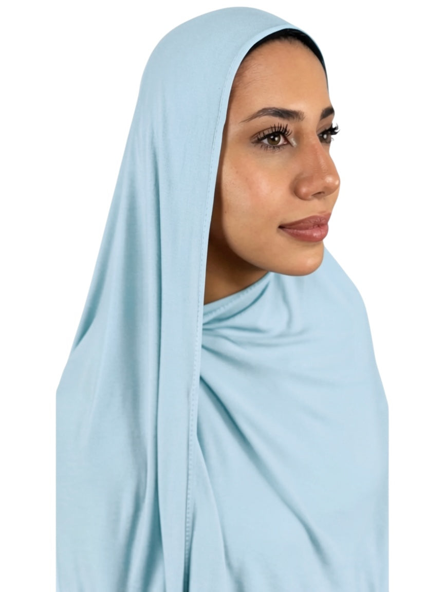 Bambus Touch Premium Hijab - Arctic Blue