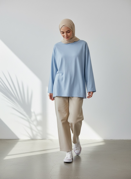 🌿 Oberteil Nayla 2.0 - Light Blue
