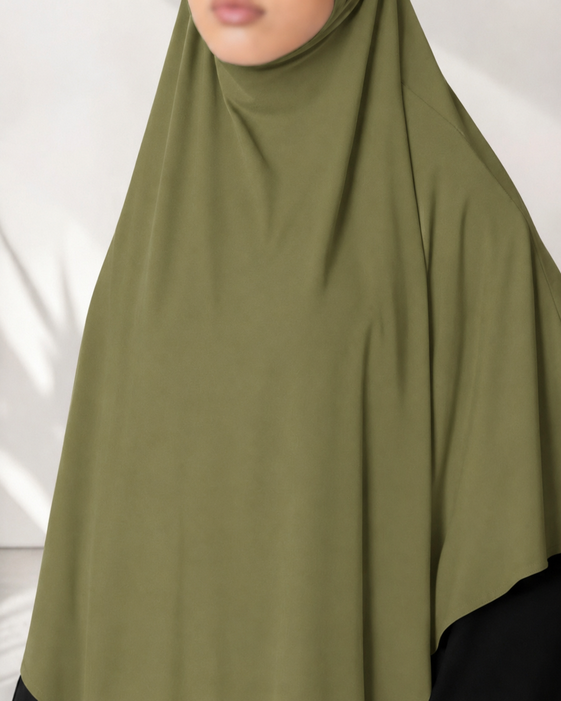 🌿Bamboo Khimar Midi - Khaki