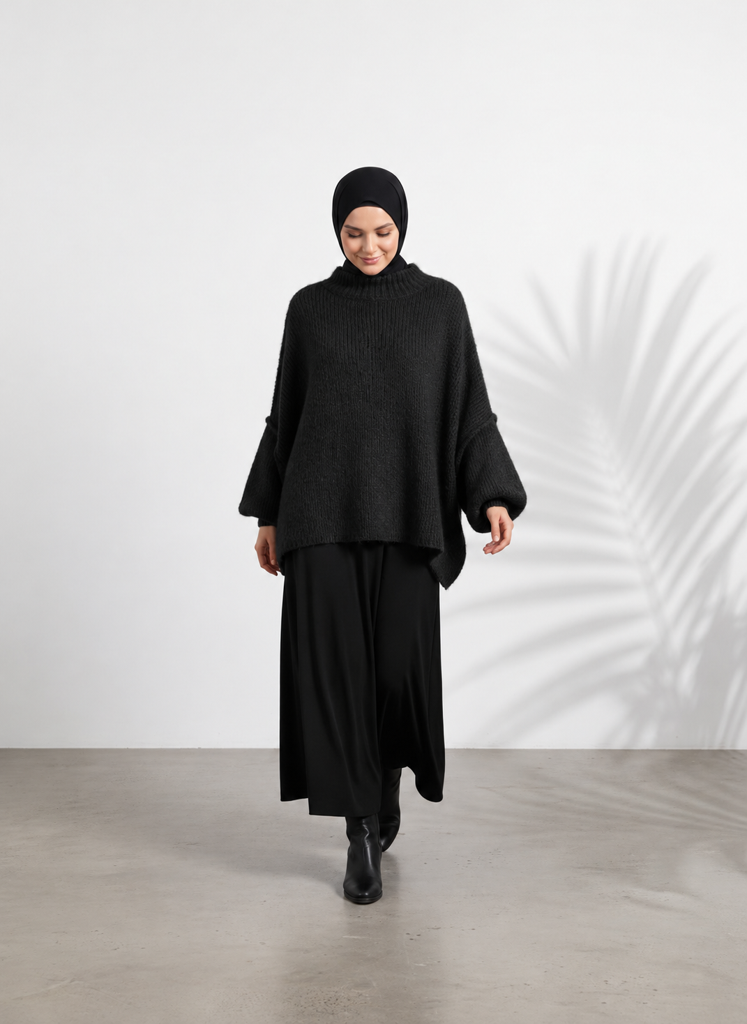Strickpullover Raha - Schwarz